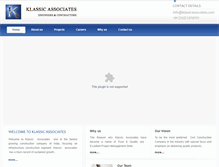 Tablet Screenshot of klassicassociates.com